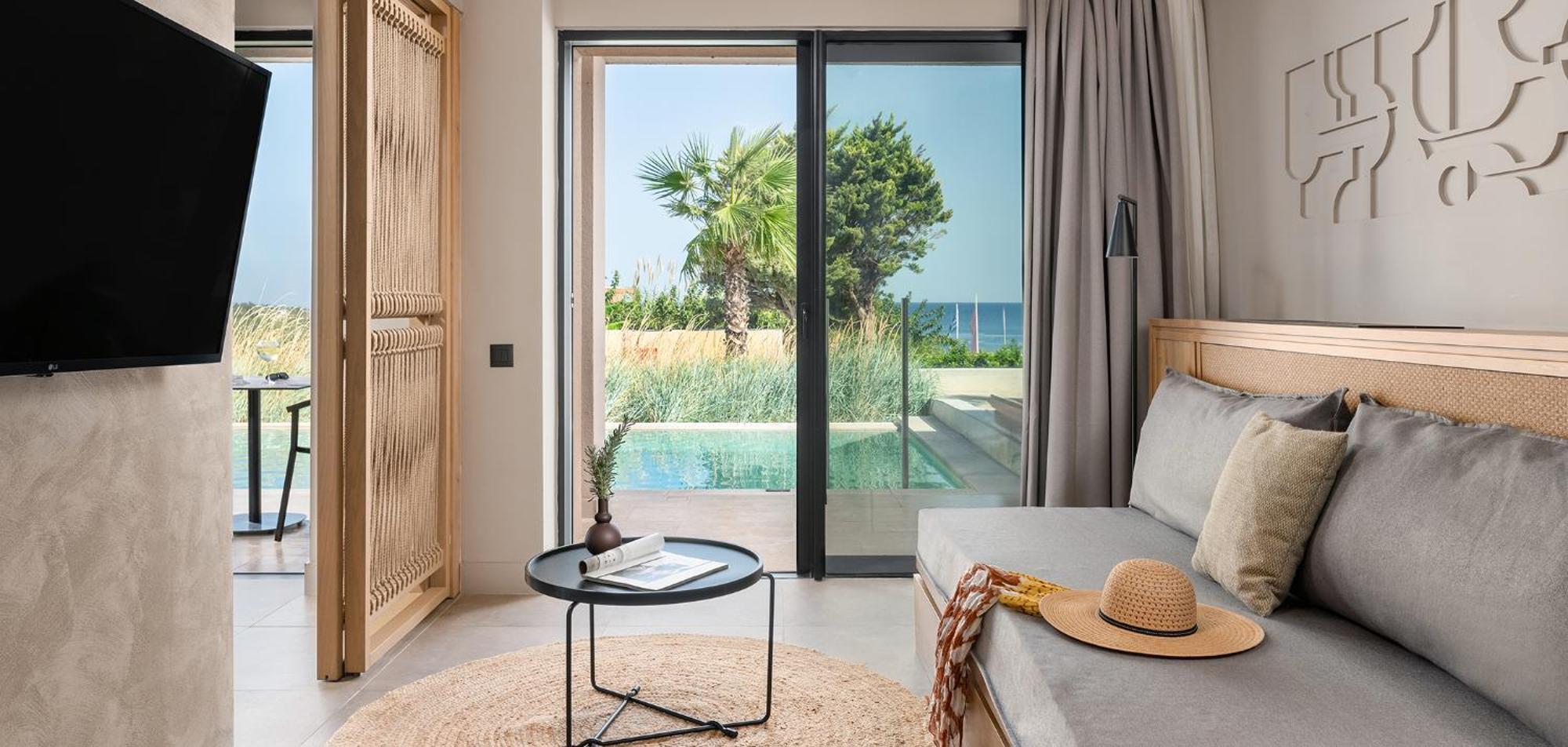 Helea Lifestyle Beach Resort Kallithéa المظهر الخارجي الصورة A room at the hotel